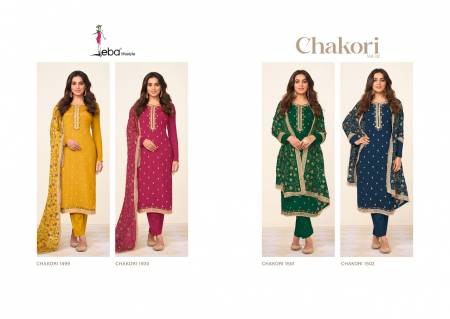 Eba Chakori 2 Heavy Chinon Festive Wear Embroidery Salwar Kameez Collection